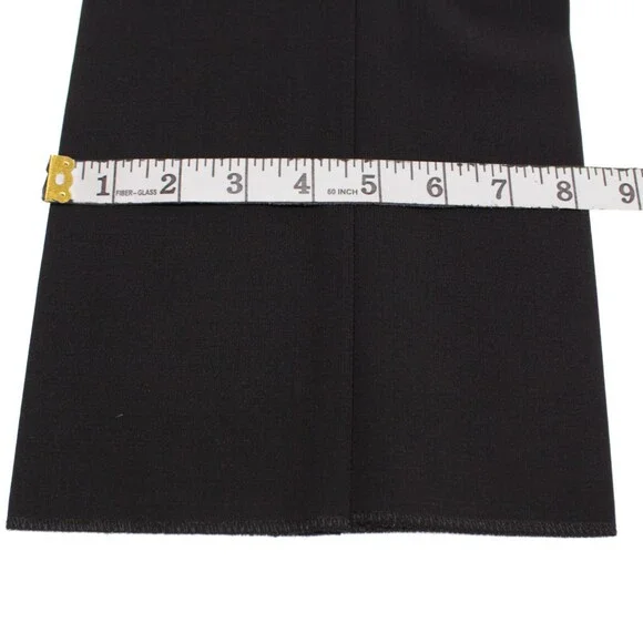 Sartore NWT Dress Pants Size 33 US Antonio in Solid Black Wool Blend